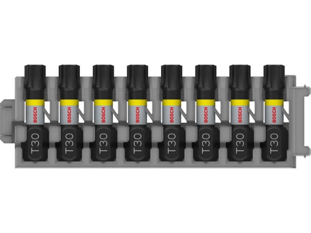 8-delni komplet vijačnih nastavkov Bosch PRO Torx Impact, T30, 25mm, 2608522382
